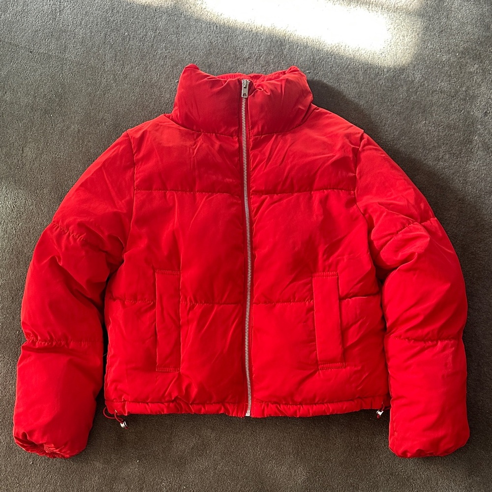 H&M Women’s Red Puffer Jacket